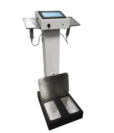 Monitor Polusi Tangan dan Kaki FJ-HF11 dengan Layar Warna Layar Sentuh 10 inci untuk Deteksi Kontaminasi Alpha Beta ≤0,037 Bq/cm2 α dan ≤0,37 Bq/cm2 β