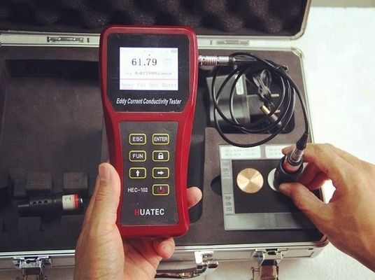 HEC-102 Logam Nonferrous Portable Eddy Current Electrical Conductivity Purity Meter