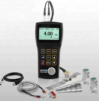 Melalui Mode Lapisan 2,5-18,0 mm (Probe PT-08 dan PT-12 Ultrasonik Ketebalan Gauge Echo-Echo TG-4100