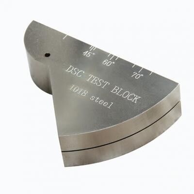 AWS-DSC UT Kalibrasi Blok Shear Wave Distance Sensitivity Refracted Angle Beam Index Kalibrasi Tes Ultrasonik Referensi Blok