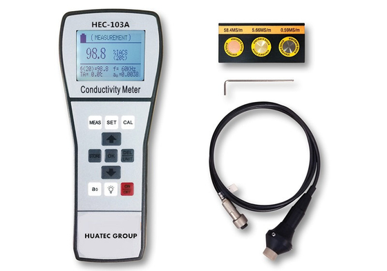 Gelombang Sinus 60khz Peralatan Pengujian Non Destruktif Meter Konduktivitas Digital Hec-103a/103a1